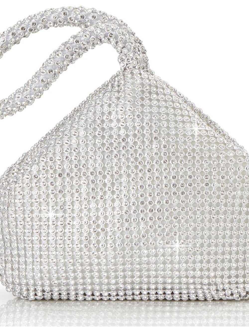 Women's Rhinestone Clutch Triangle Sparkly Glitter Evening Bags